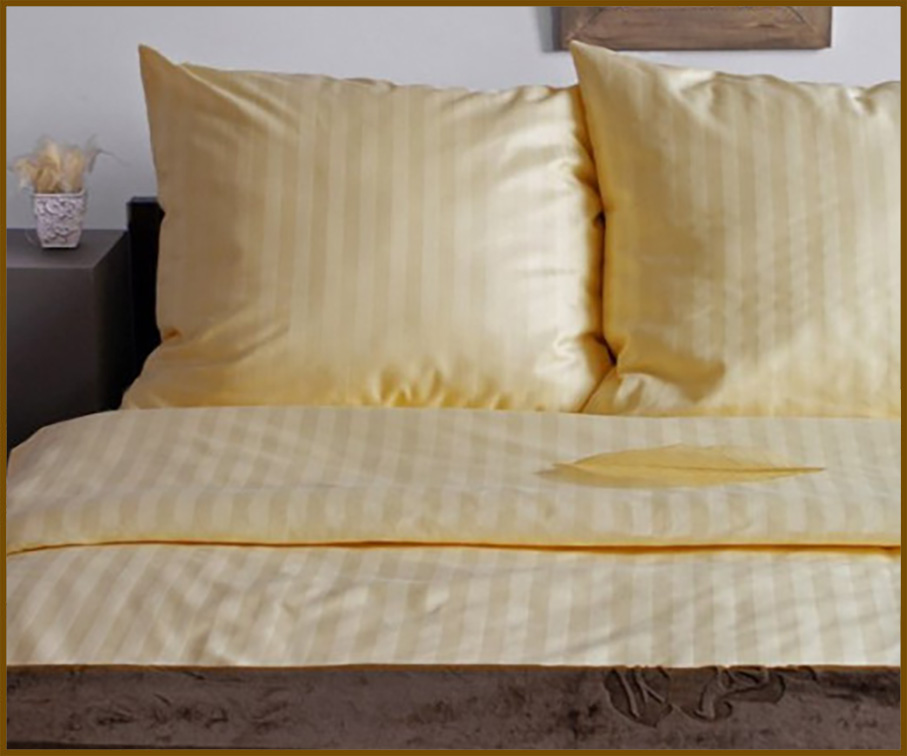 Povlečení standard proužek 2cm béžové