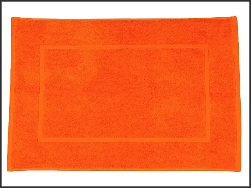 Koupelnová předložka s lemem 50x70cm - oranžová