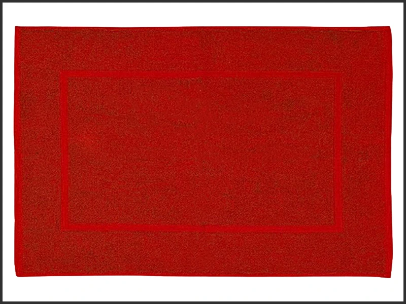 Koupelnová předložka s lemem 50x70cm - červená
