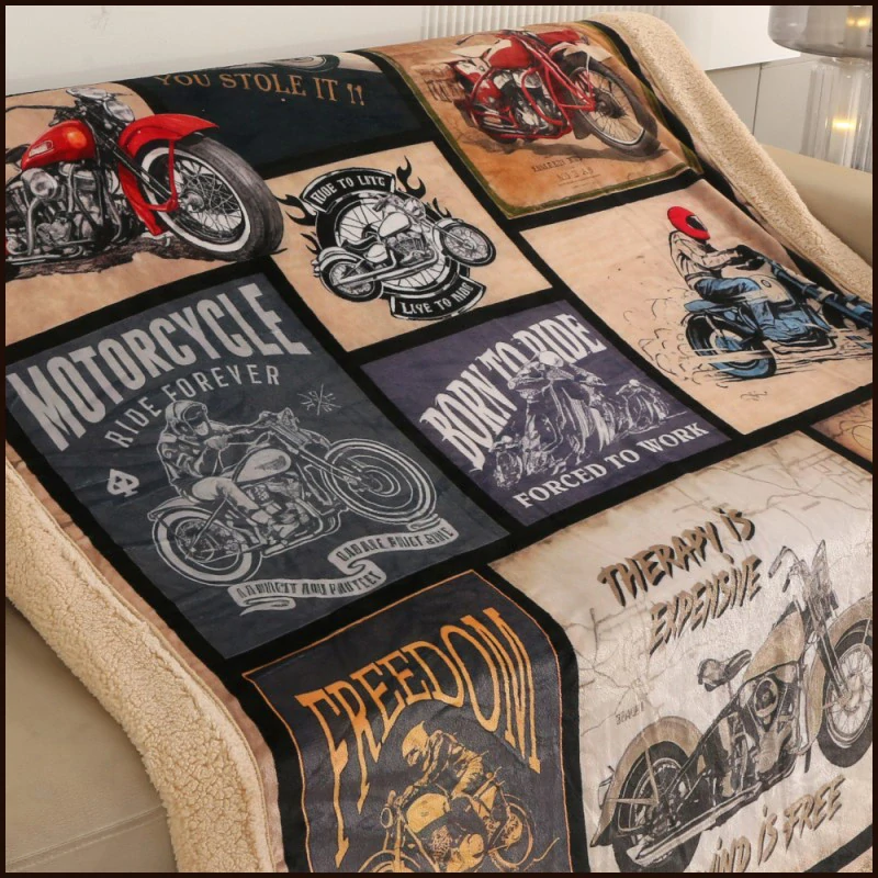 Microflanelová deka s beránkem - Moto