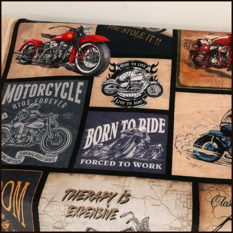 Microflanelová deka s beránkem - Moto
