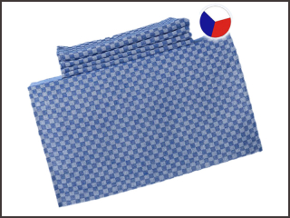 Ručník kepr 50x100cm kostka - modrý