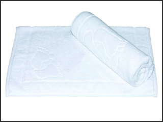 Koupelnová předložka 50x70cm - bílá se stopou