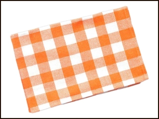 Kuchyňská utěrka KARIN - oranžová 5ks