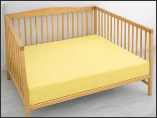 Prostěradlo Jersey PD do postýlky 60x120cm – žluté