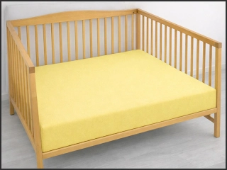 Prostěradlo Jersey PD do postýlky 70x140cm – žluté
