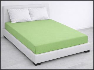 Prostěradlo Jersey PD na jednolůžko 90x200cm – světle zelené