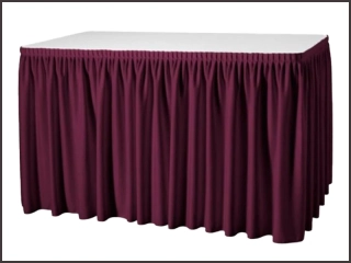 Rautová sukně Panama-výška 73cm, délka 150cm - bordo