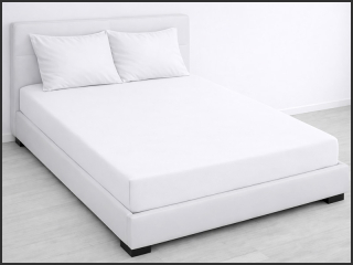 Prostěradlo Jersey PD na dvojlůžko 160x200cm – bílé