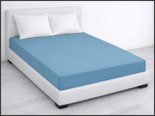 Prostěradlo Jersey PD na dvojlůžko 160x200cm – světle modré
