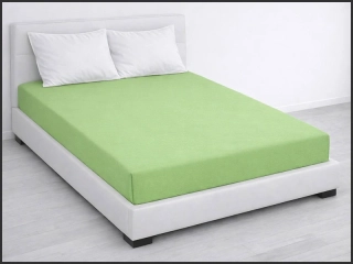 Prostěradlo Jersey PD na dvojlůžko 160x200cm – světle zelené